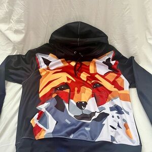 Graphic Fox Hoodie - Multicolor